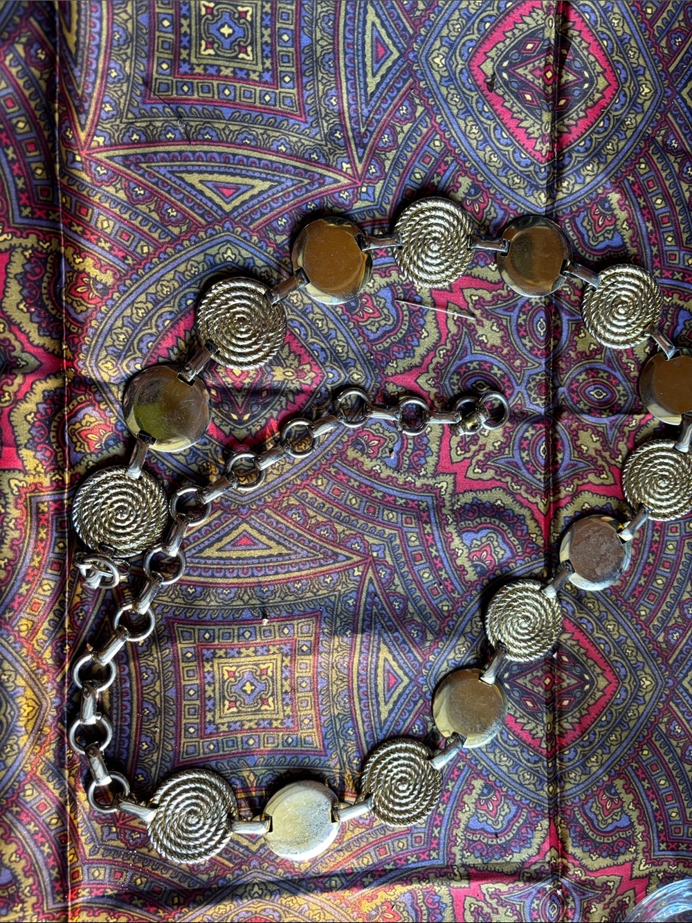 Gold-Tone Spiral Disc Statement belt - Women Jewelry